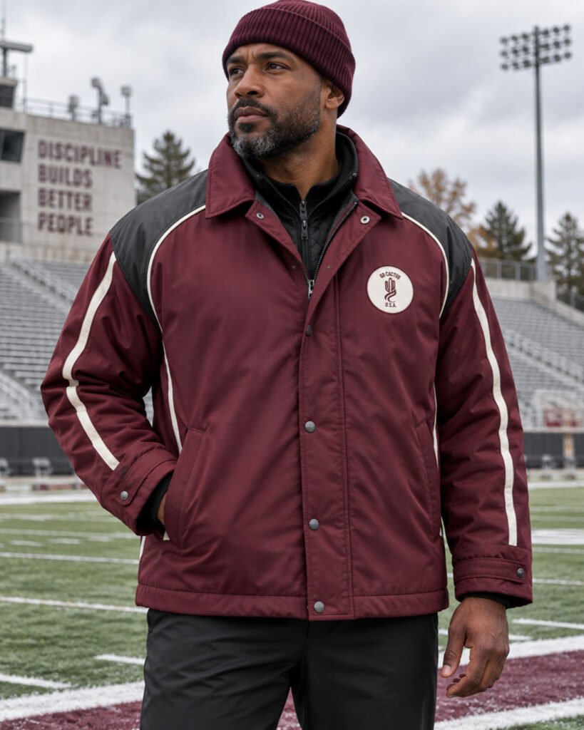 Custom insulated sideline coach jacket