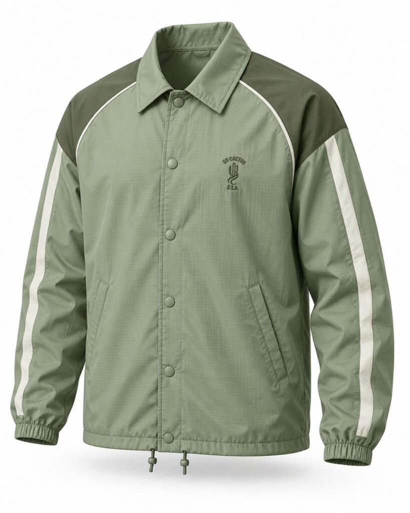 Custom recycled eco coach jacket