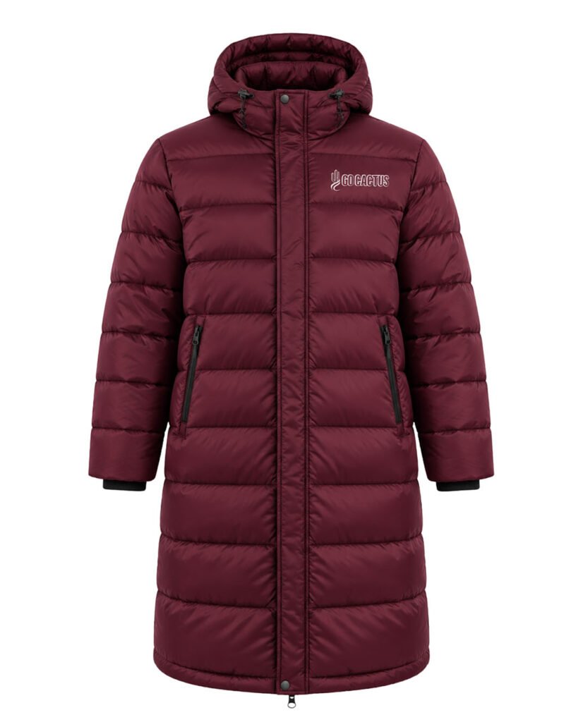 Custom long puffer jacket