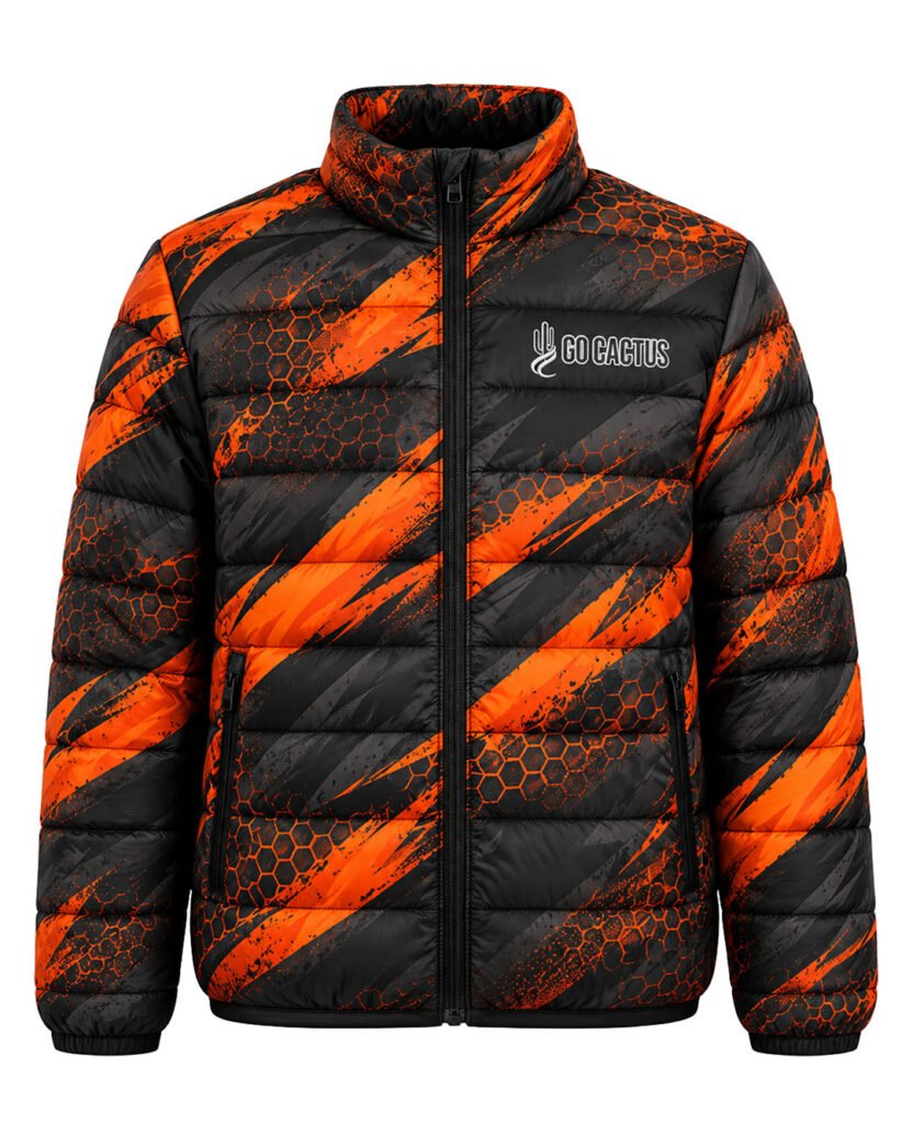 Custom sublimated puffer jacket